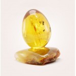  Инклюз, НФ-00000733  56гр  Цельный янтарь,в форме пасхальное яйцо, фото 2 