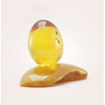  Инклюз, НФ-00000734  55гр Цельный янтарь,в форме пасхальное яйцо, фото 2 