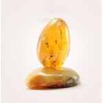  Инклюз, НФ-00000890, 70гр, Цельный янтарь,в форме пасхальное яйцо, фото 2 