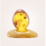  Инклюз, НФ-00000734  55гр Цельный янтарь,в форме пасхальное яйцо, фото 3 