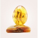  Инклюз, НФ-00000733  56гр  Цельный янтарь,в форме пасхальное яйцо, фото 1 