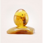  Инклюз, НФ-00000734  55гр Цельный янтарь,в форме пасхальное яйцо, фото 1 