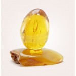  Инклюз, НФ-00000733  56гр  Цельный янтарь,в форме пасхальное яйцо, фото 3 