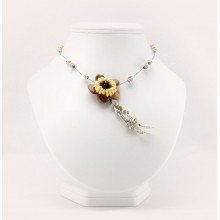  Ожерелье, НФ-00000675, 10гр, Цельный янтарь, Натуральная древесина, , 8х2х2, Вишнёвый, медовый,, фото 1 