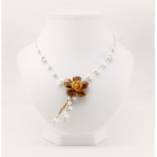  Ожерелье, НФ-00000670, 12гр, Цельный янтарь, Натуральная древесина, , 5х5х5, Лимонный,, фото 1 