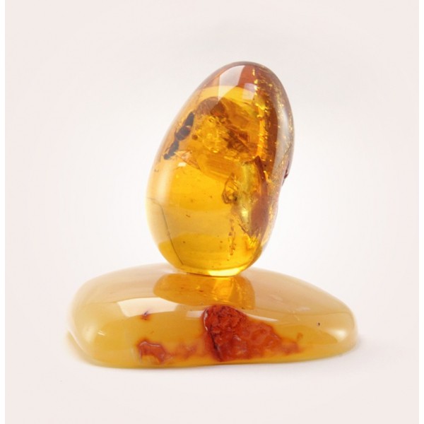 Инклюз, НФ-00000891, 50гр, Цельный янтарь,в форме пасхальное яйцо, фото 2 