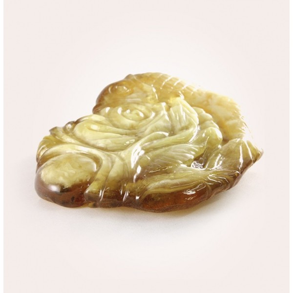  Amber carving &quot;Fish on a flower&quot;, image 3 